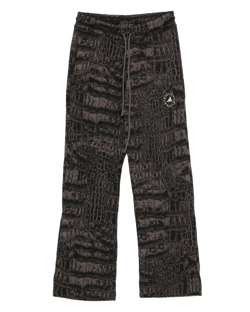 adidas Jogginghose mit Kroko-Print - Schwarz Schwarz
