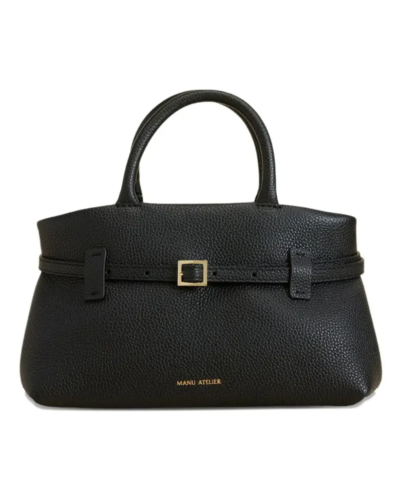 Manu Atelier Le Cambon Tote Bag mit Schnallenband - Schwarz Schwarz