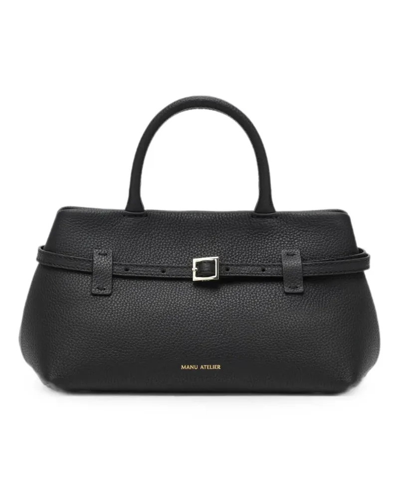 Manu Atelier Le Cambon Tote Bag mit Schnallenband - Schwarz Schwarz