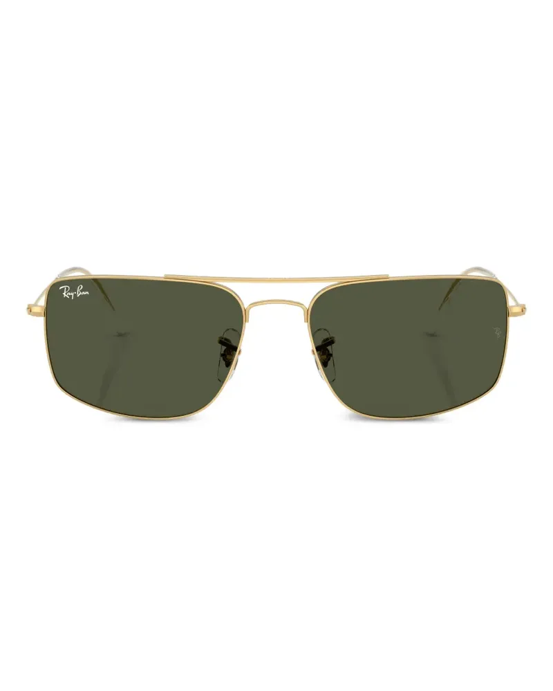 Ray Ban Eckige Sonnenbrille - Gold Gold