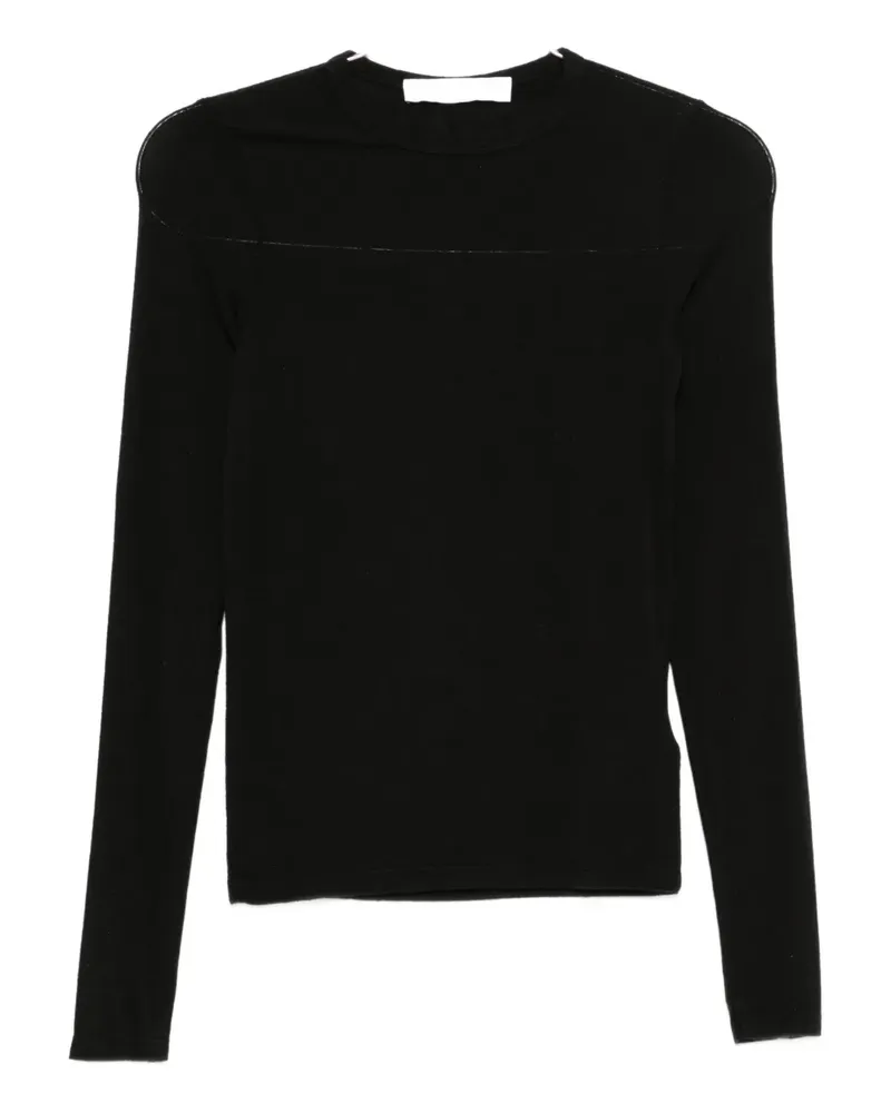 TELA crew-neck T-shirt - Schwarz Schwarz
