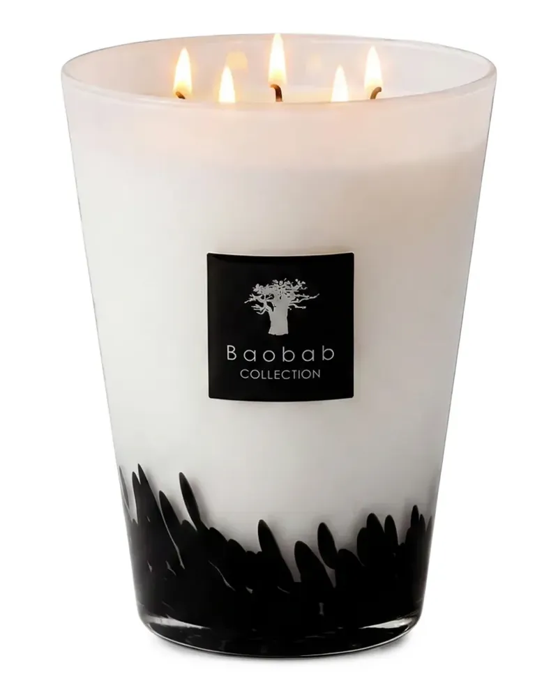 Baobab Collection Grande Feathers candle - Weiß Weiß