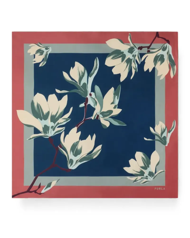 Furla Tortona carré scarf - Blau Blau