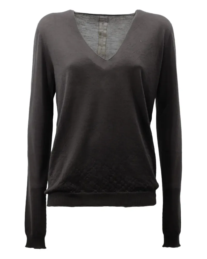 Rick Owens Pullover mit V-Ausschnitt - Schwarz Schwarz