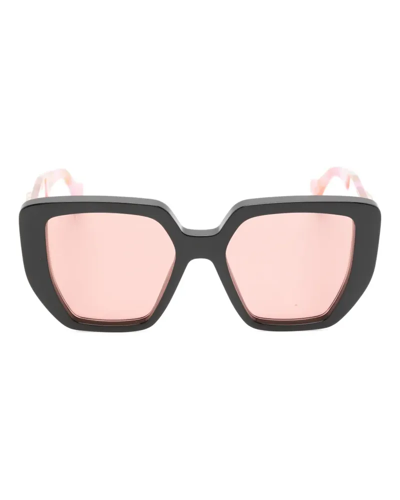 Gucci Sonnenbrille mit geometrischem Gestell - Rosa Rosa