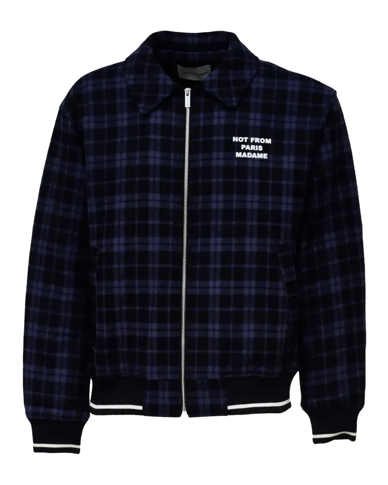 Drôle de Monsieur Not From Paris Madame check jacket - Schwarz Schwarz