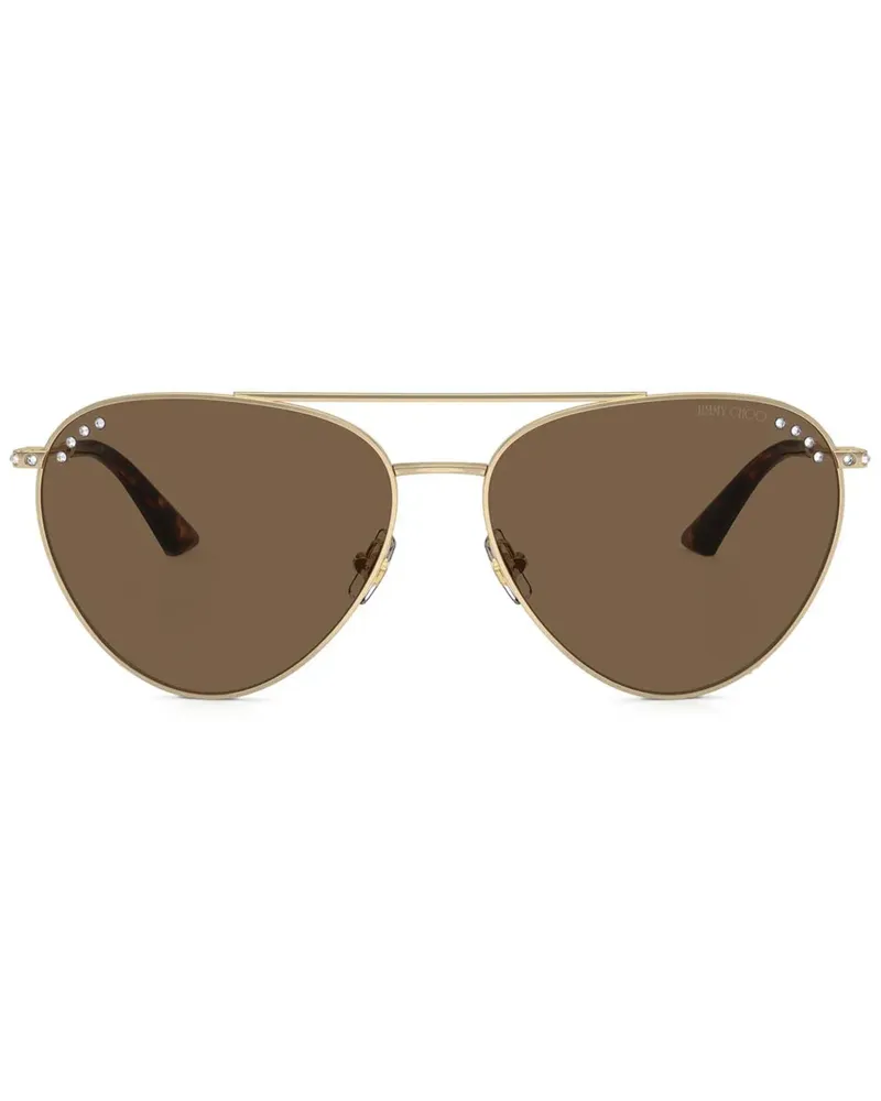 Jimmy Choo Getönte Pilotenbrille - Gold Gold
