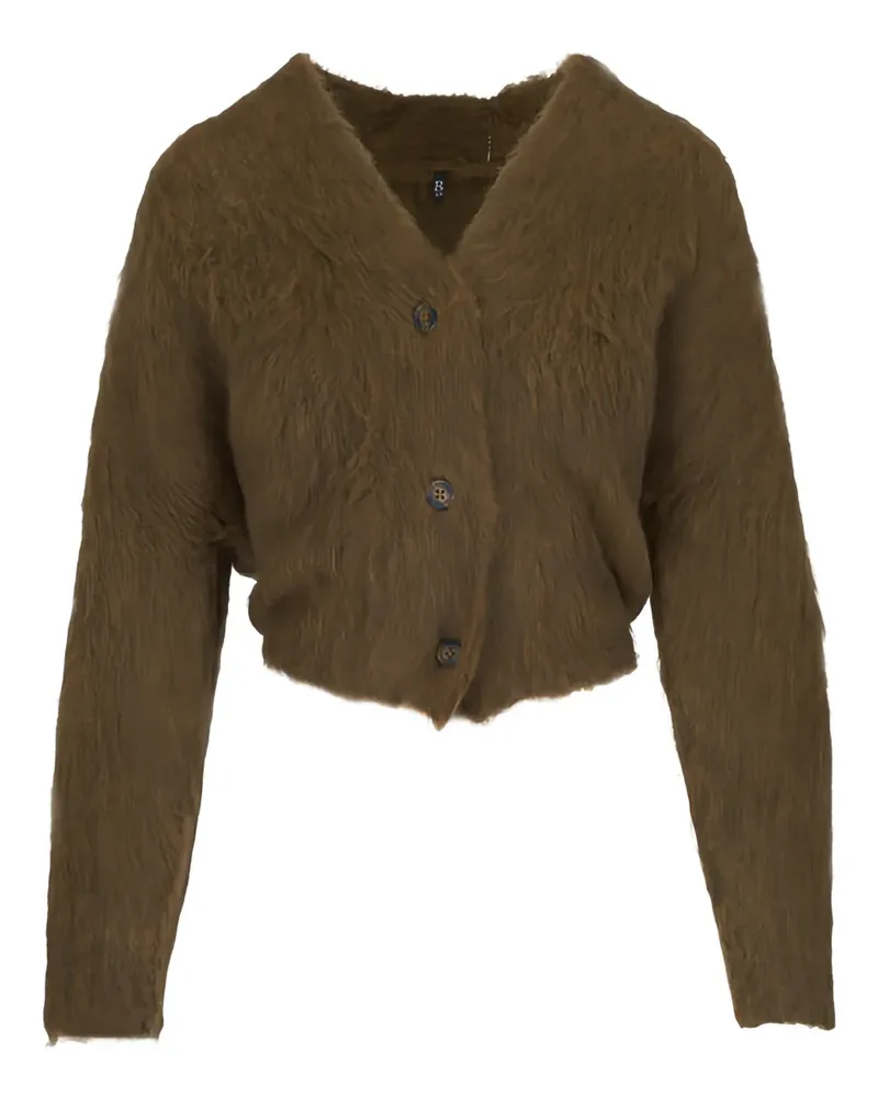 R13 button cropped cardigan - Grün Grün