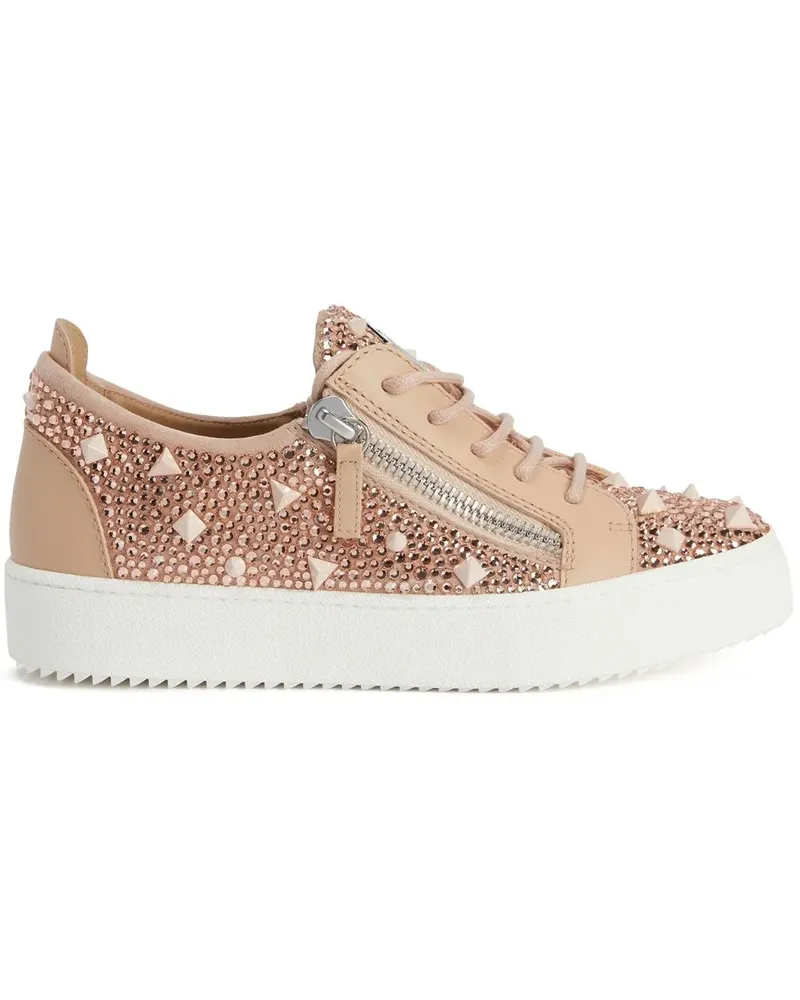 Giuseppe Zanotti Gail Sneakers mit Nieten - Rosa Rosa