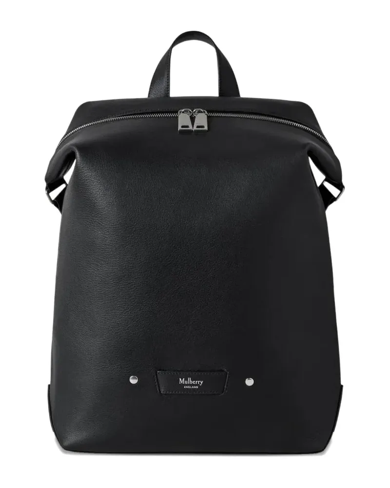 Mulberry zip-top leather backpack - Schwarz Schwarz