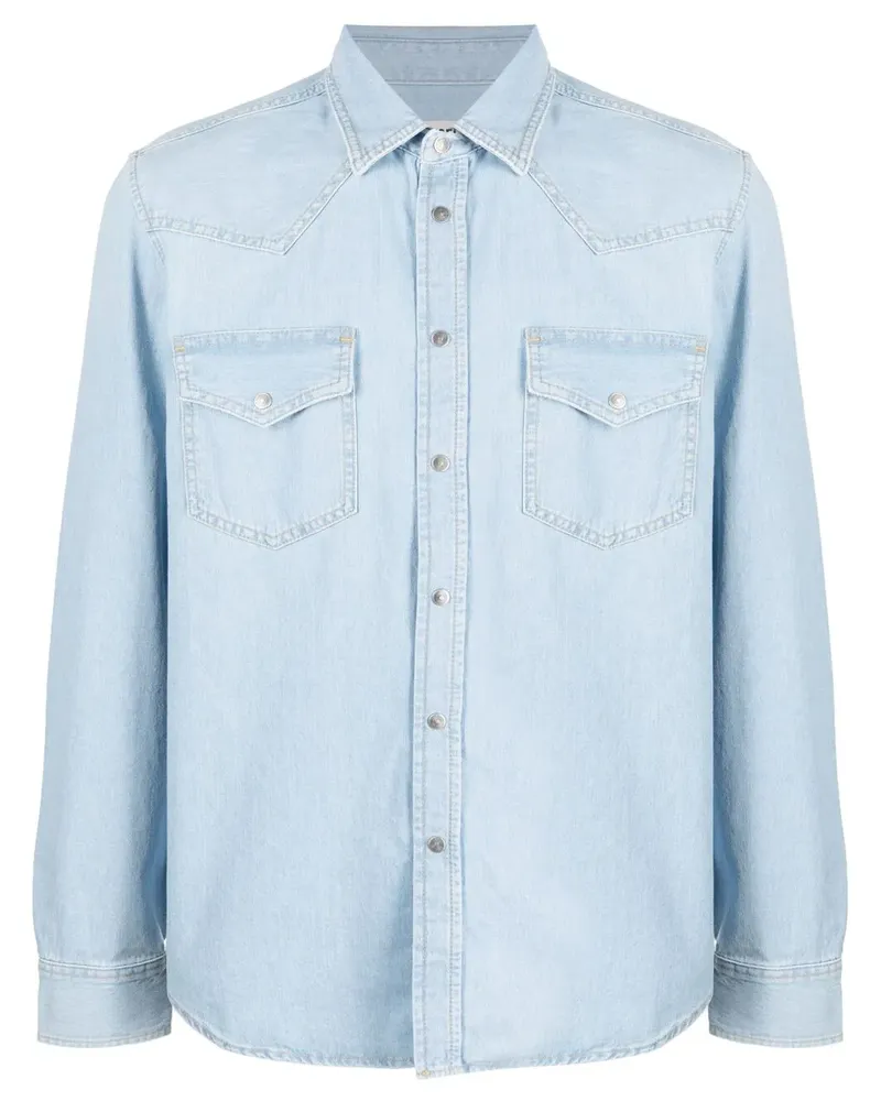 Diesel Jeanshemd im Western-Look - Blau Blau