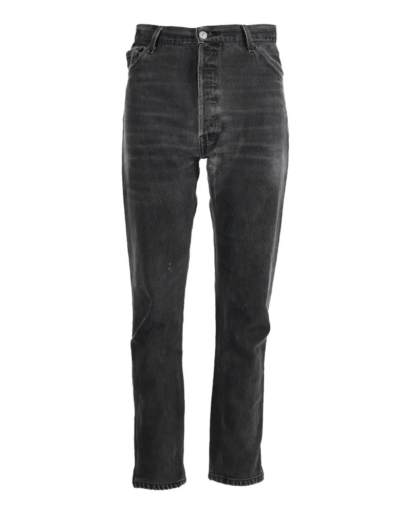 RE/DONE Personalisierte Levi's Hose mit hohem Bund - Schwarz Schwarz