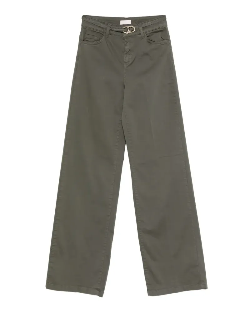 Liu Jo Good Flare belted trousers - Grün Grün