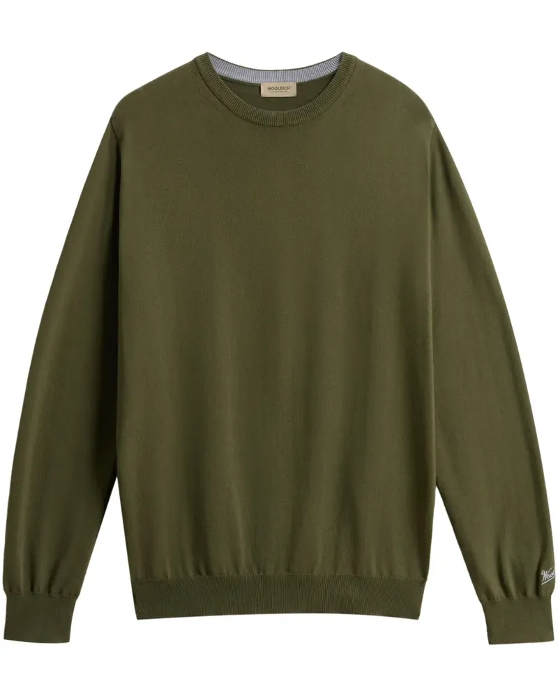 Woolrich Sweatshirt mit Logo-Stickerei - Grün Grün
