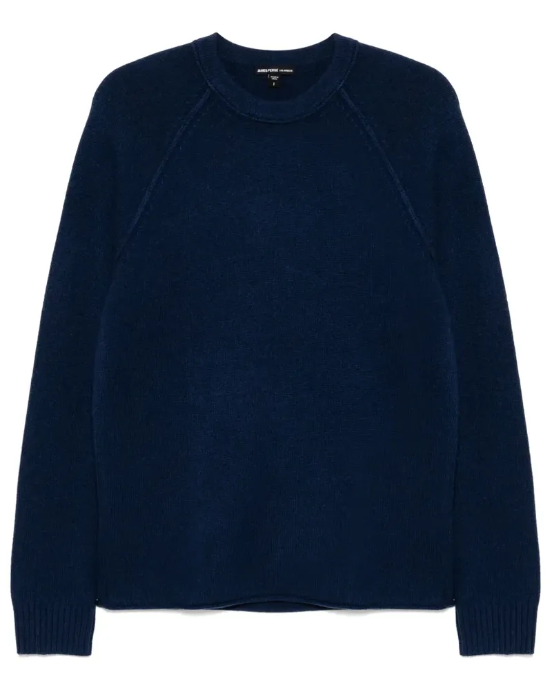 James Perse Kaschmirpullover mit Rundhalsausschnitt - Blau Blau