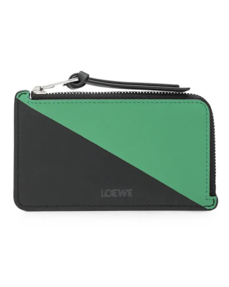 Loewe Flag Kartenetui aus klassischem Kalbsleder - Schwarz Schwarz