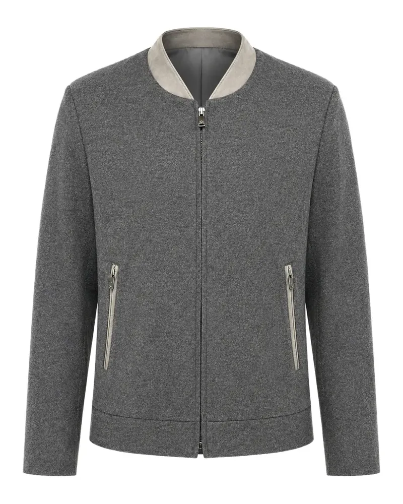 Corneliani zip-up bomber jacket - Grau Grau