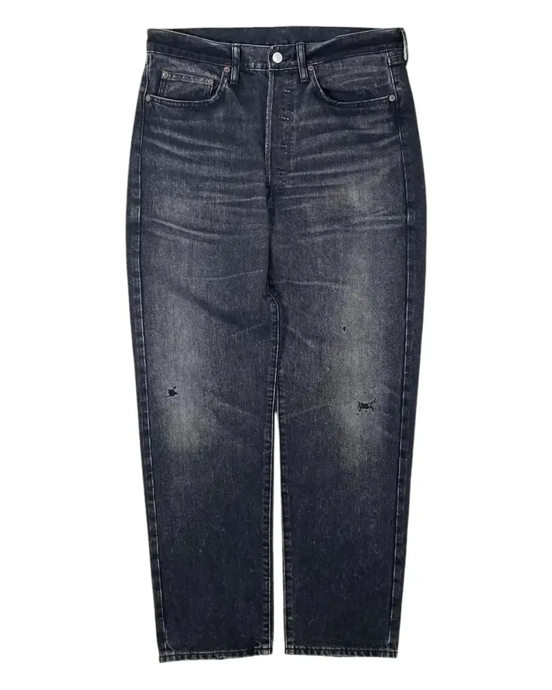 Junya Watanabe Jeans mit Tragefalten - Schwarz Schwarz