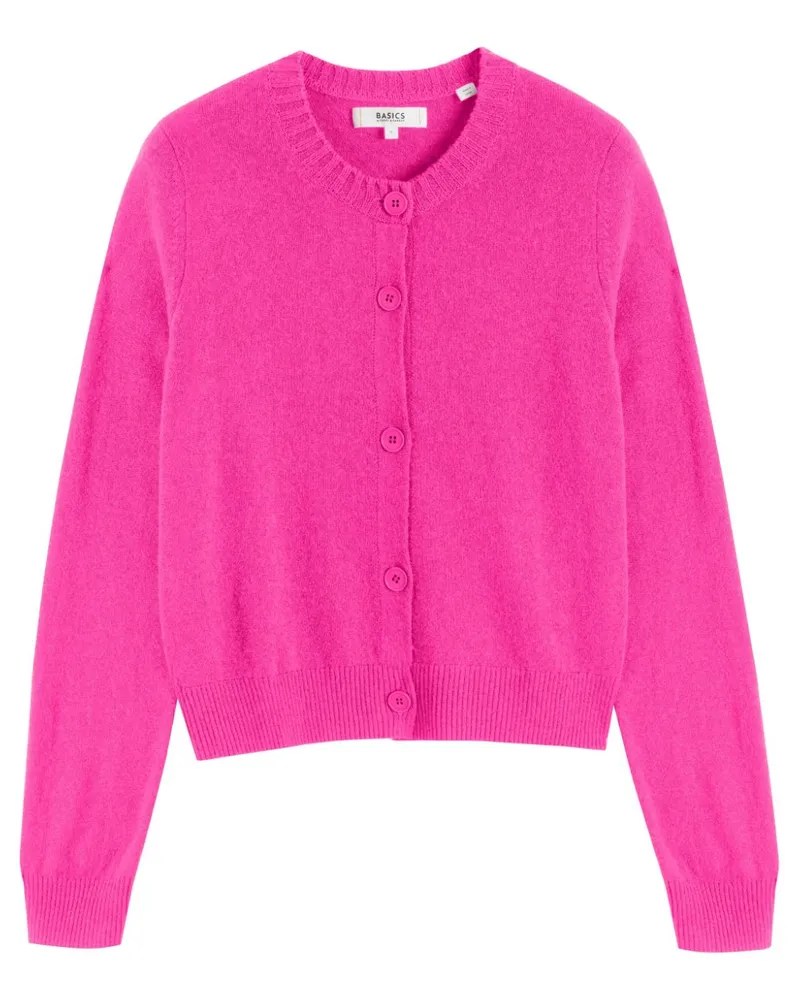 Chinti & Parker Cardigan mit rundem Ausschnitt - Rosa Rosa