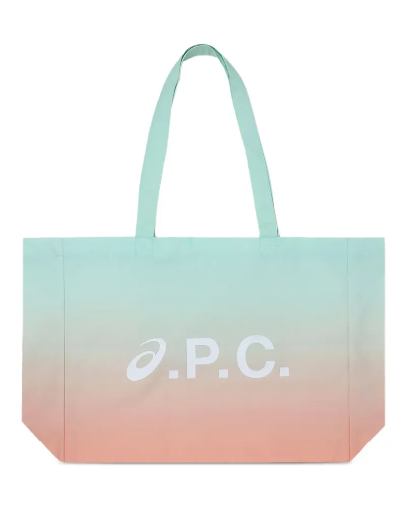 A.P.C. x ASICS Diane Tote Bag mit Ombré-Effekt - Blau Blau