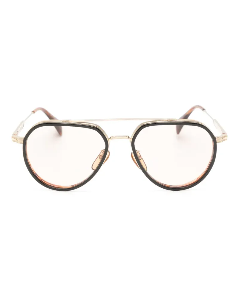 EYEWEAR by DAVID BECKHAM Getönte Pilotenbrille - Gold Gold