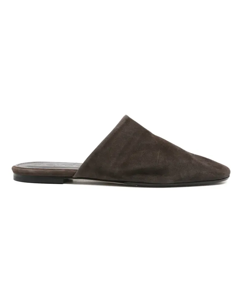 aeyde Rega suede mules - Braun Braun