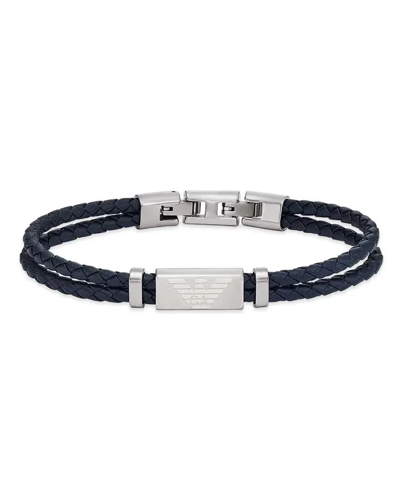 Emporio Armani stainless steel ID bracelet - Silber Silber