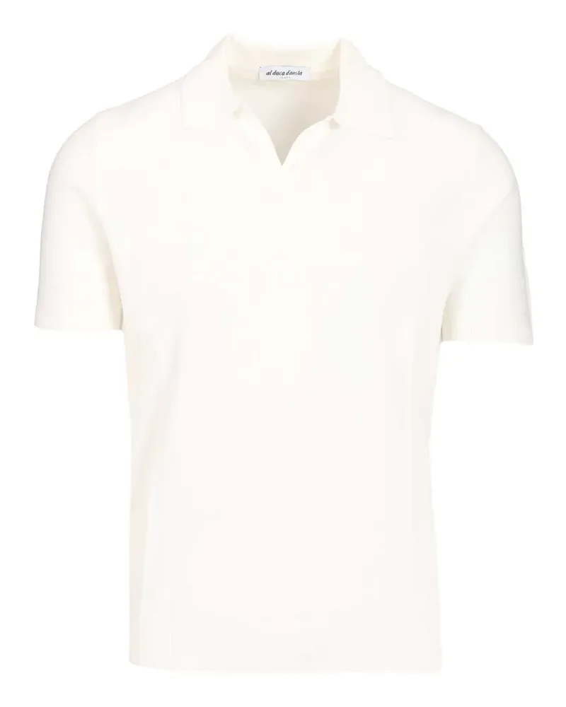 Al Duca D’Aosta 1902 Poloshirt mit Reißtickerei - Nude Nude