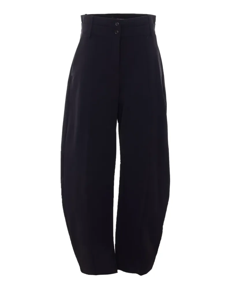 Pinko High-Waist-Hose mit zwei Knöpfen - Schwarz Schwarz