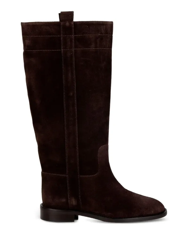 Status Stiefel mit Wildledereinsätzen - Braun Braun