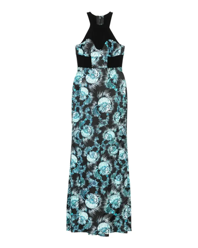 Just Cavalli seashell-print dress - Schwarz Schwarz