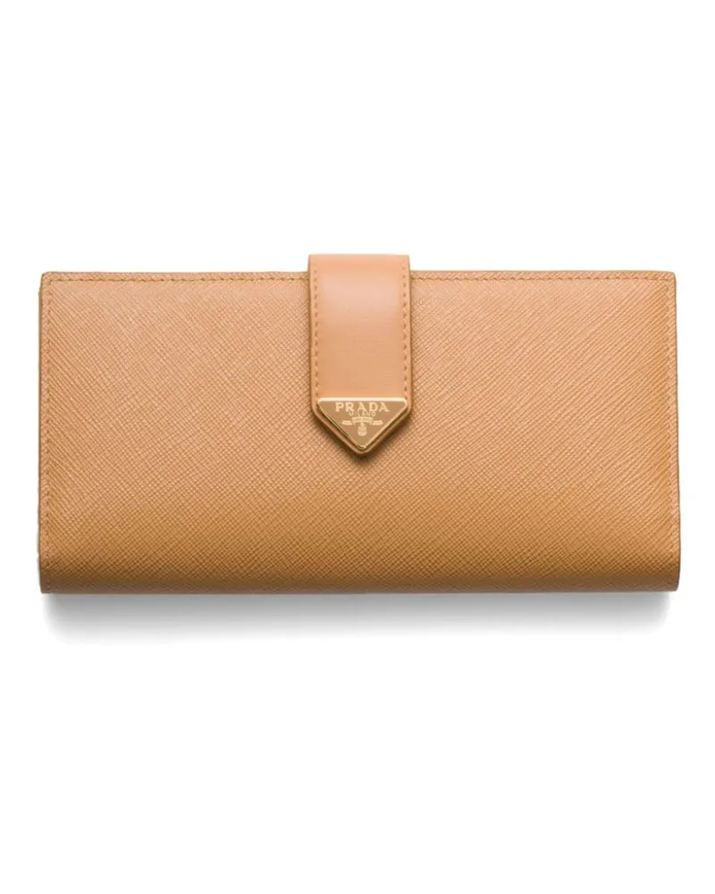 Prada Großes Saffiano-Portemonnaie - Nude Nude