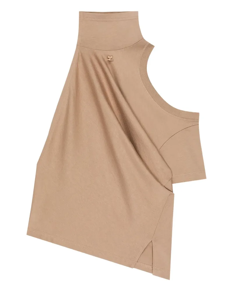 Courrèges One-Shoulder-Top - Nude Nude