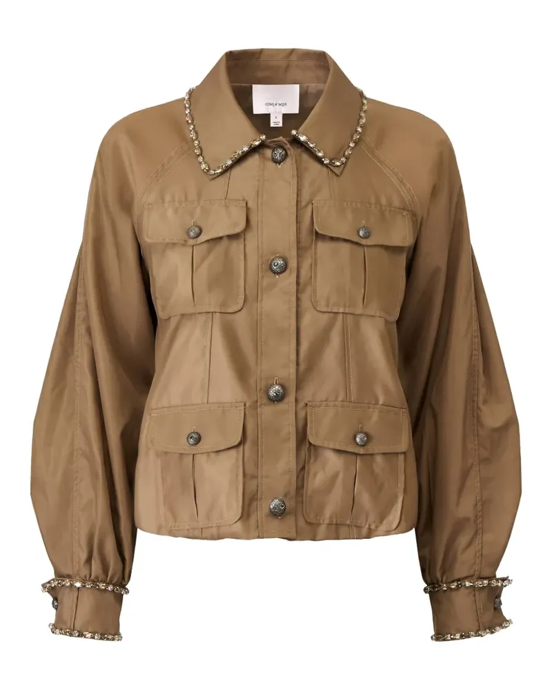 Cinq à Sept Adami Jacke mit Strass - Braun Braun