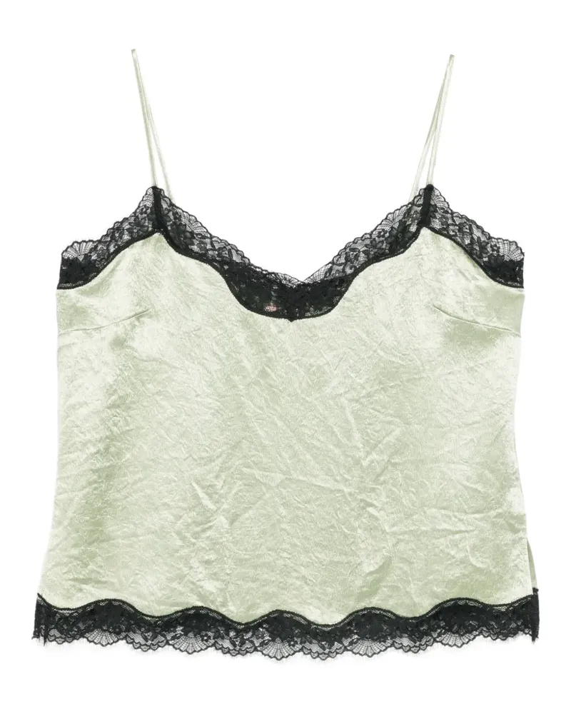 Twin-Set lace-trim blouse - Grün Grün