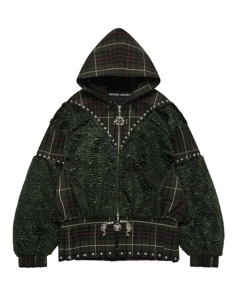 CHOPOVA LOWENA tartan hoodie - Grau Grau