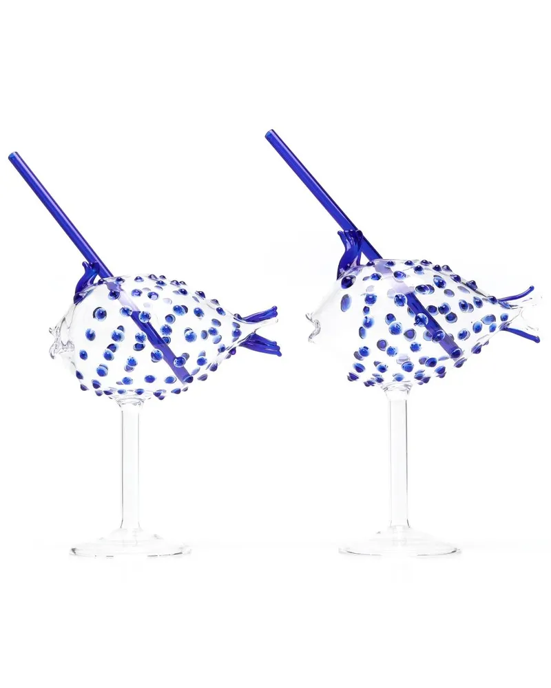 Les-Ottomans Blowfish Cocktailgläser (2er-Set Weiß