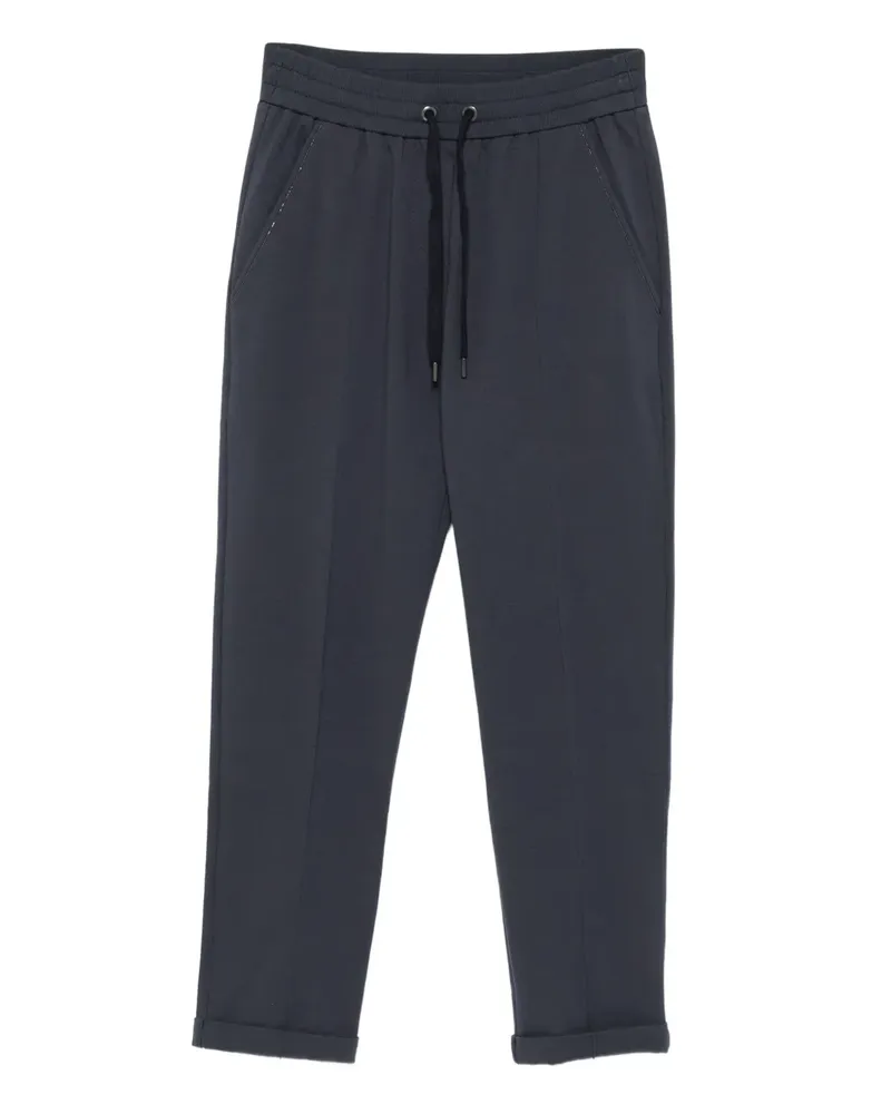 Brunello Cucinelli Hose mit Kordelzug - Blau Blau