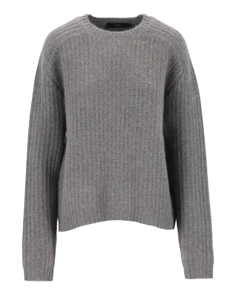 arch4 Nisha Pullover mit Waffelstrick - Grau Grau