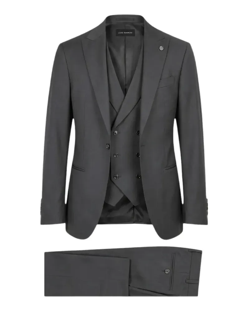 Luigi Bianchi Mantova single-breasted three-piece suit - Grau Grau