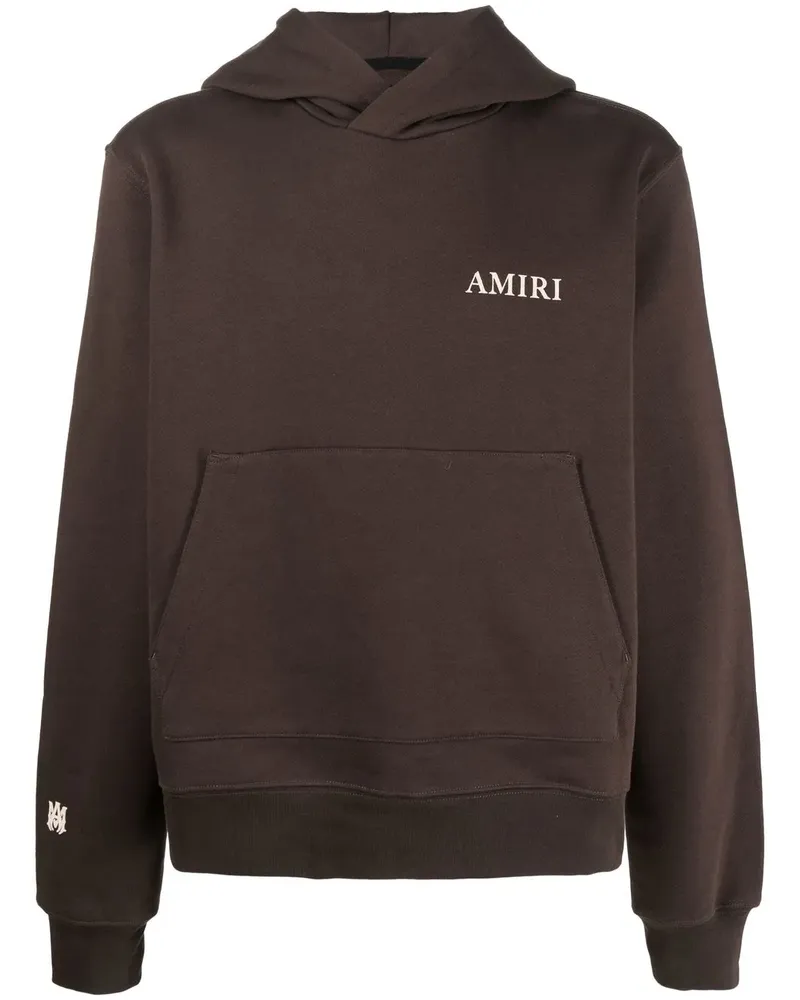 Amiri Hoodie mit Logo-Print - Braun Braun