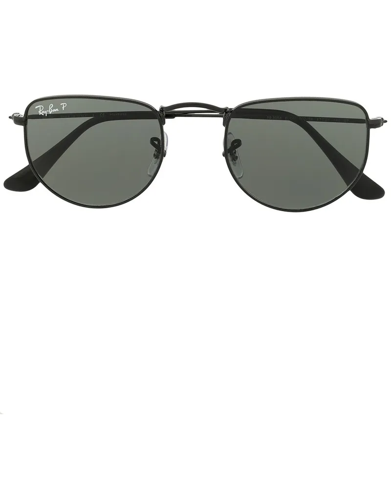 Ray Ban Runde Elon Sonnenbrille - Schwarz Schwarz