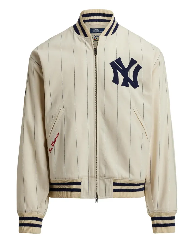 Ralph Lauren Gestreifte Sportjacke - Nude Nude