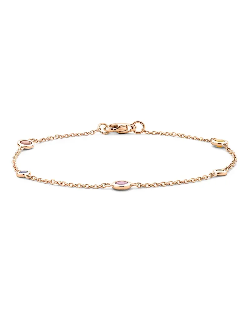 Pragnell 18kt Rotgoldarmband mit einem Diamanten - Rosa Rosa