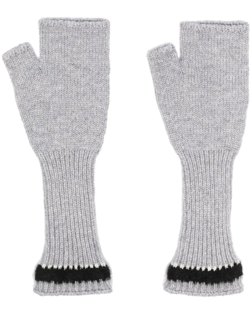 Barrie Fingerlose Handschuhe - Grau Grau