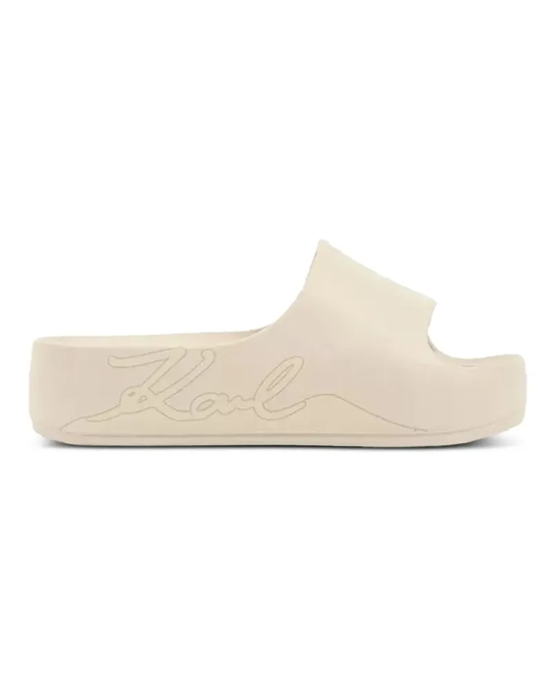 Karl Lagerfeld Kobo II Signia Shine slides - Nude Nude