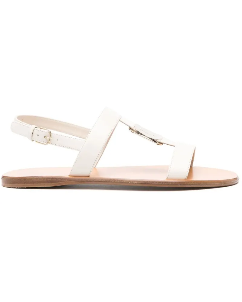 Ferragamo Capri Sandalen Nude