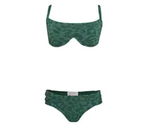 Diana Bikini mit Animal-Print - Grün