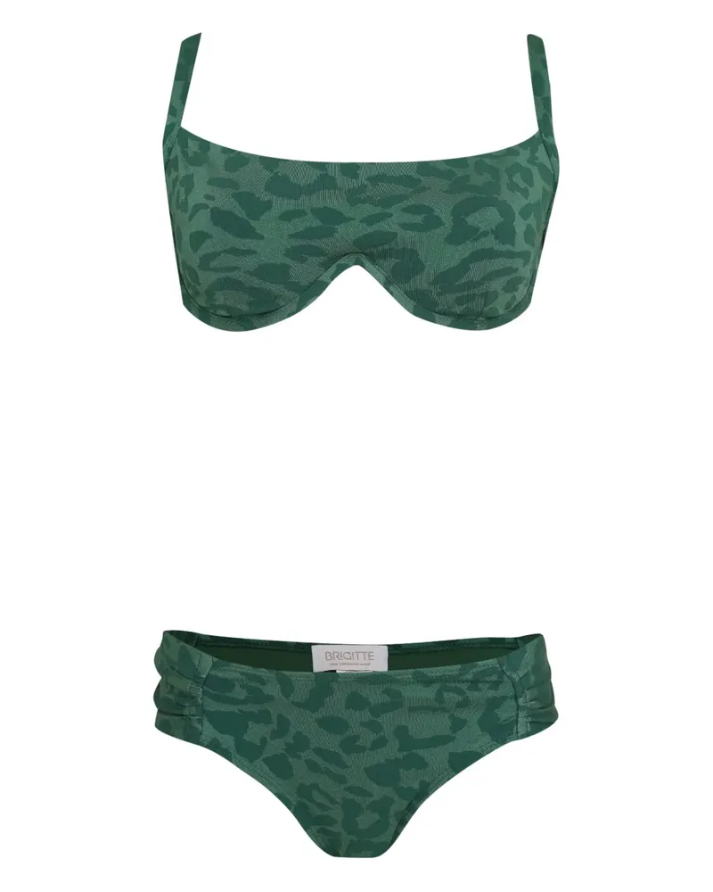 BRIGITTE Diana animal-print bikini - Grün Grün