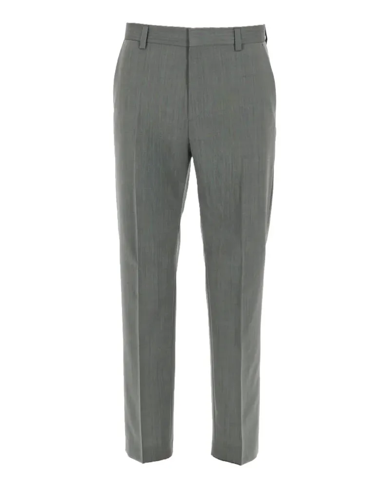 HUGO BOSS tailored pressed-crease trousers - Grau Grau